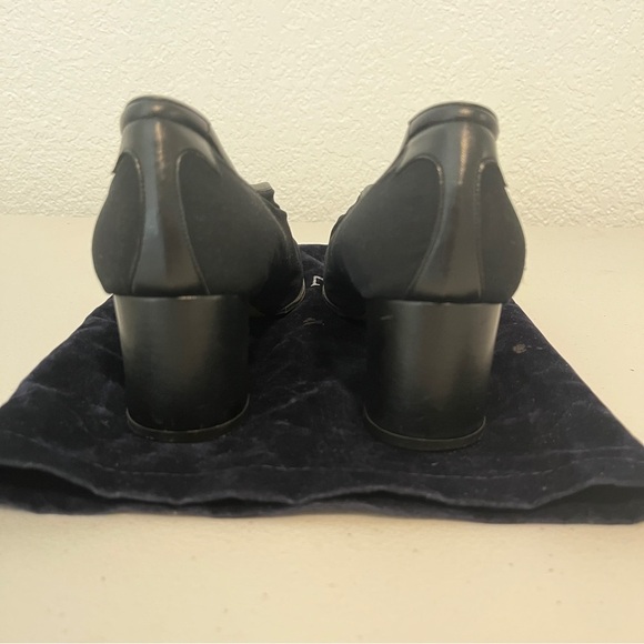 TARYN ROSE Black Fabric Shoes 2” Heel Made in Italy Size: EUR 39.5 - Picture 8 of 8